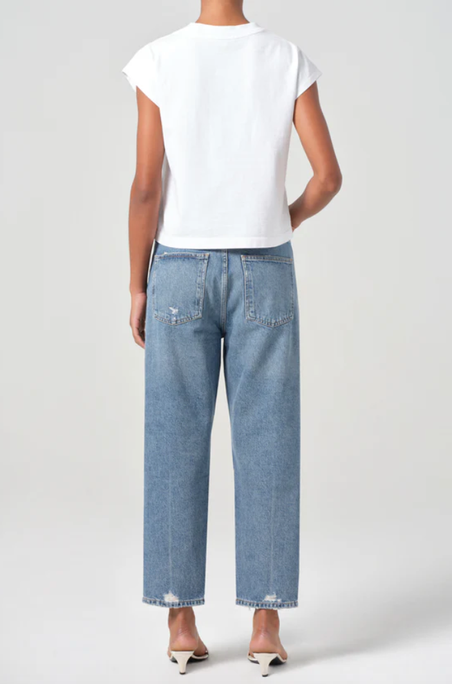 90'S CROP M/R LOOSE STRAIGHT IN HOOKED