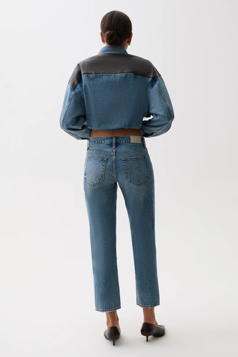ISSA ANKLE MID RISE RELAXED ANKLE STRAIGHT