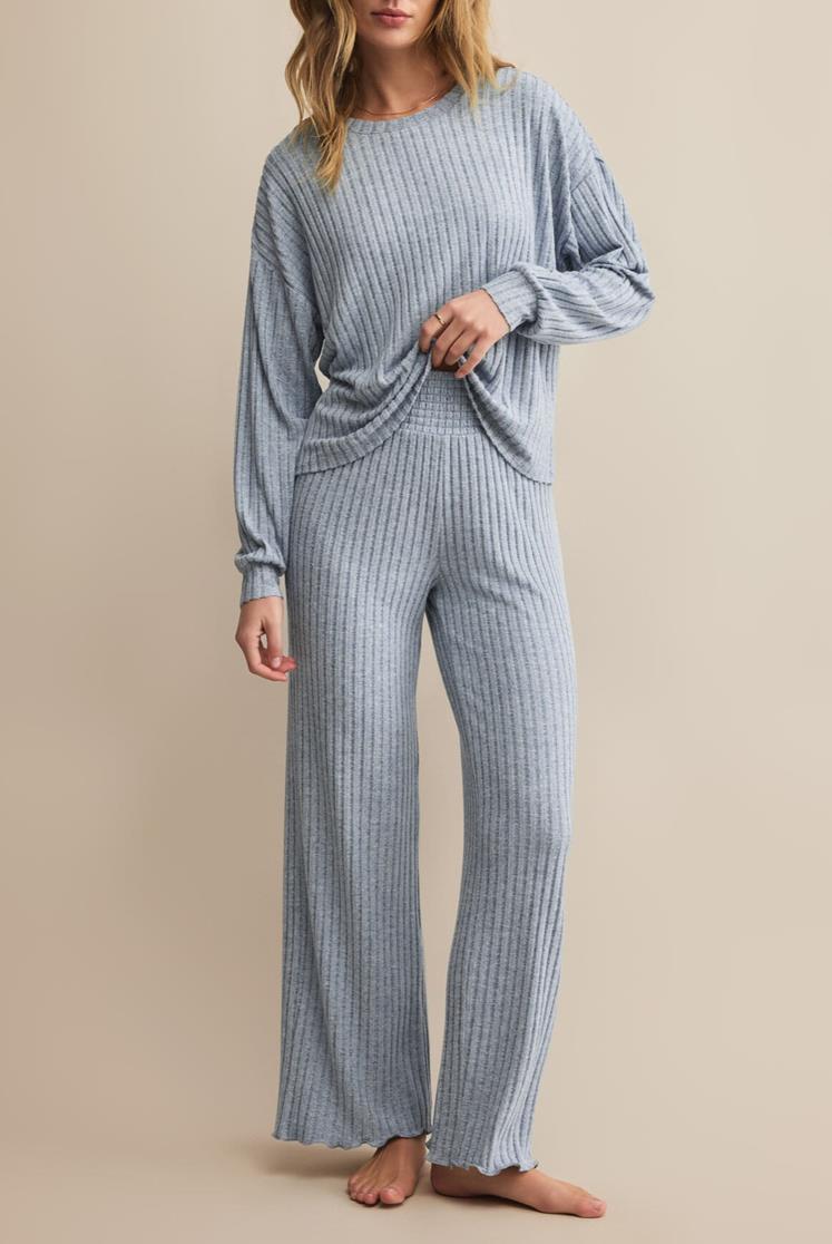 DAWN SMOCKED RIB PANT