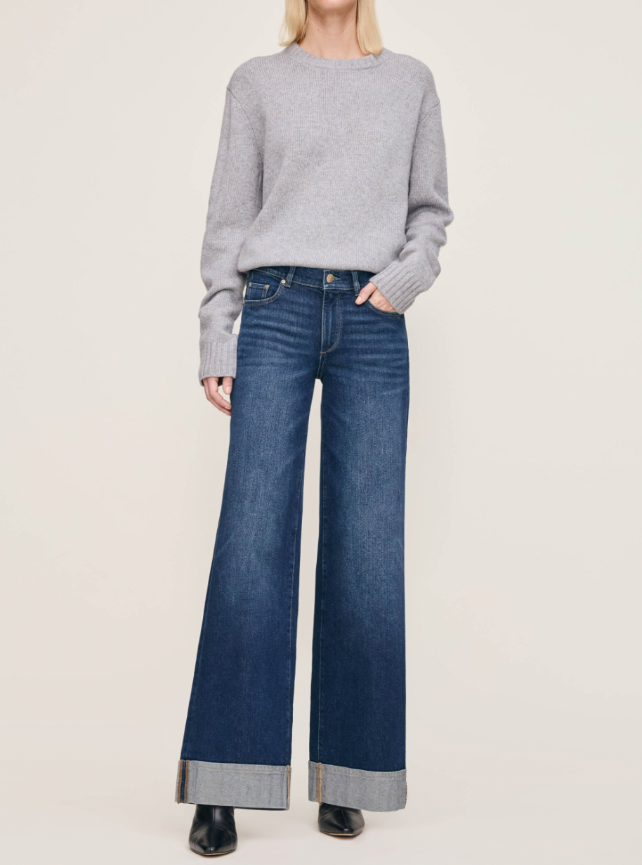 HEPBURN WIDE LEG IN BOARDWALK CUFFED