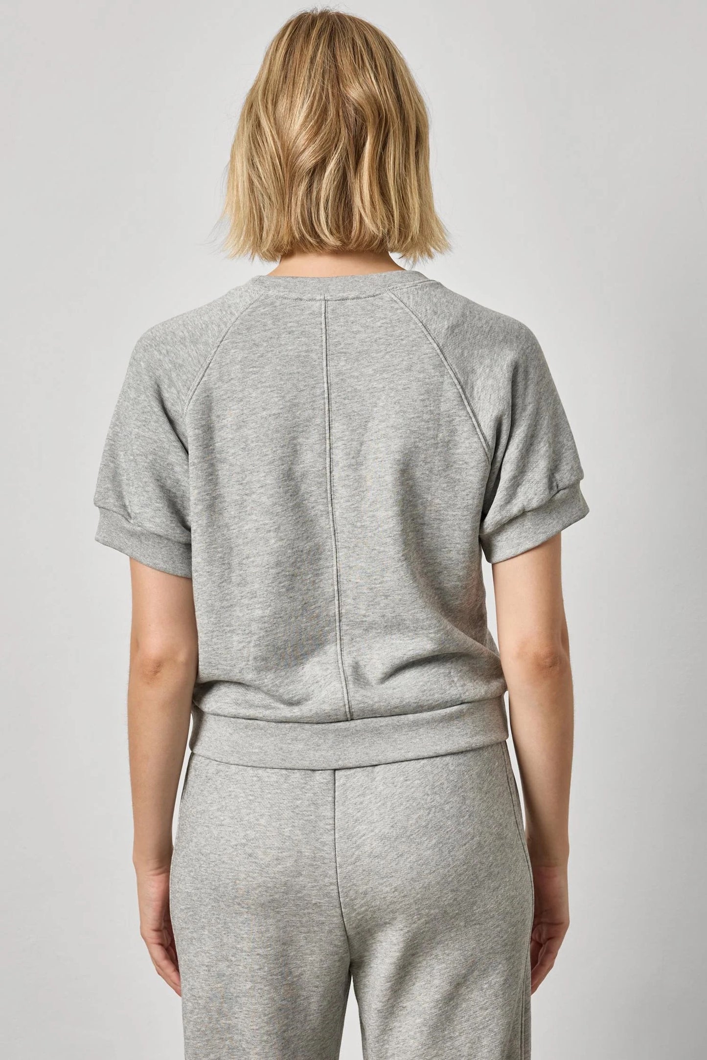 SHORT SLEEVE TERRY SWEATSHIRT