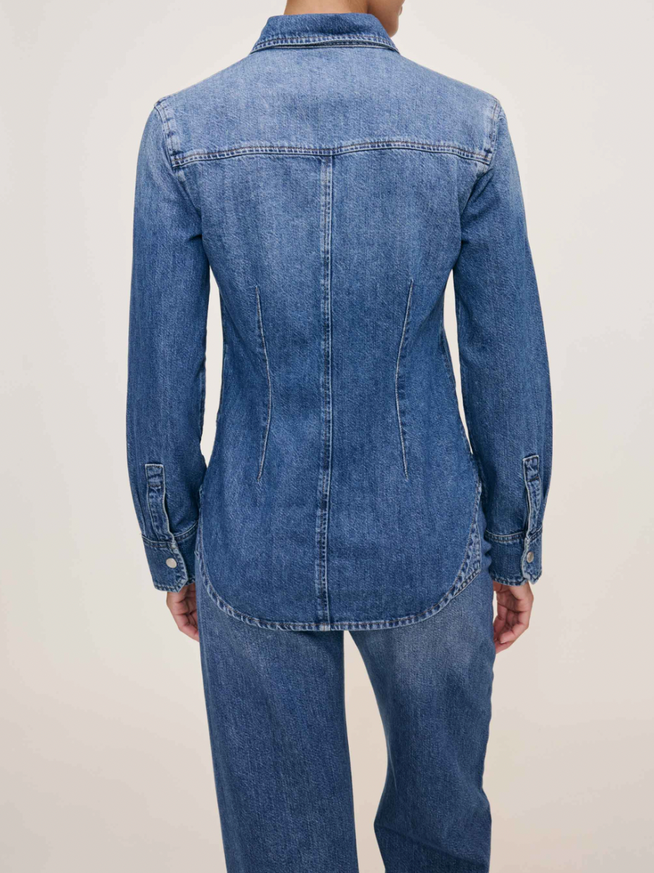 INES SHIRT IN LAPIS