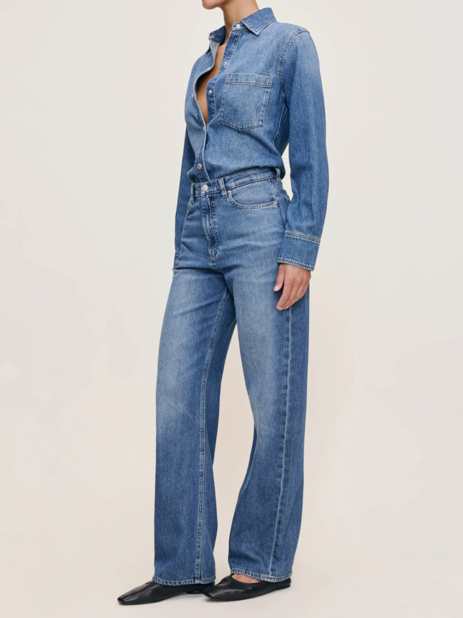 INES SHIRT IN LAPIS