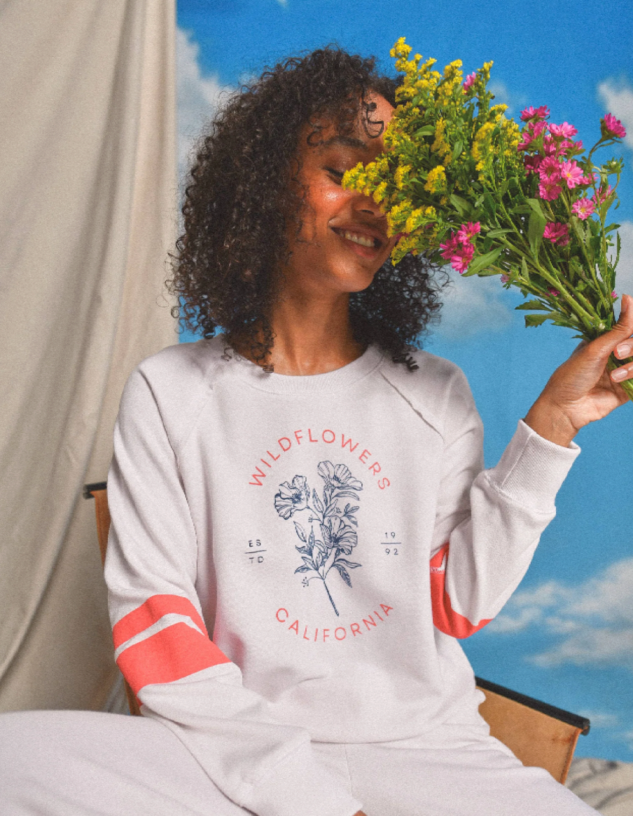 RAGLAN SWEATSHIRT WILDFLOWER