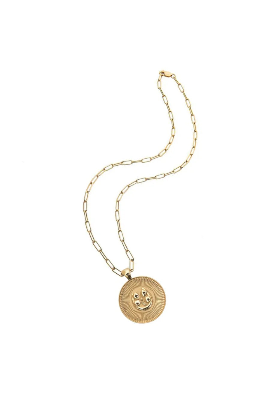 JW ORIGINAL LUCKY PENDANT (BONNE CHANCE) DRAWN LINK 18"