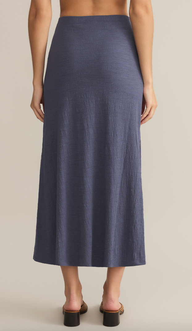 DELAVINE TEXTURED MIDI SKIRT