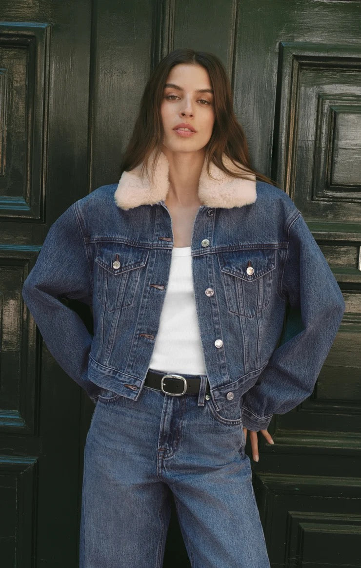 THE DAILY DENIM FUR JACKET