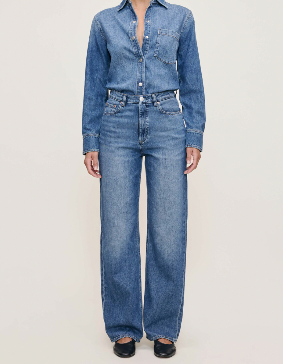 KARMINE REFINED WIDE LEG IN LAPIS