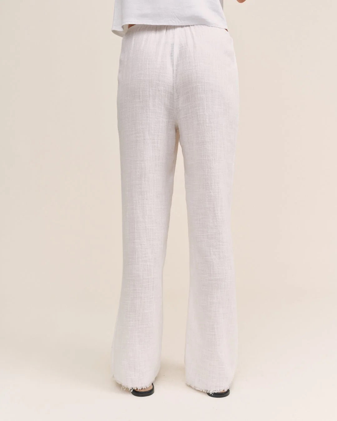 FRAY HEM BEACH PANT