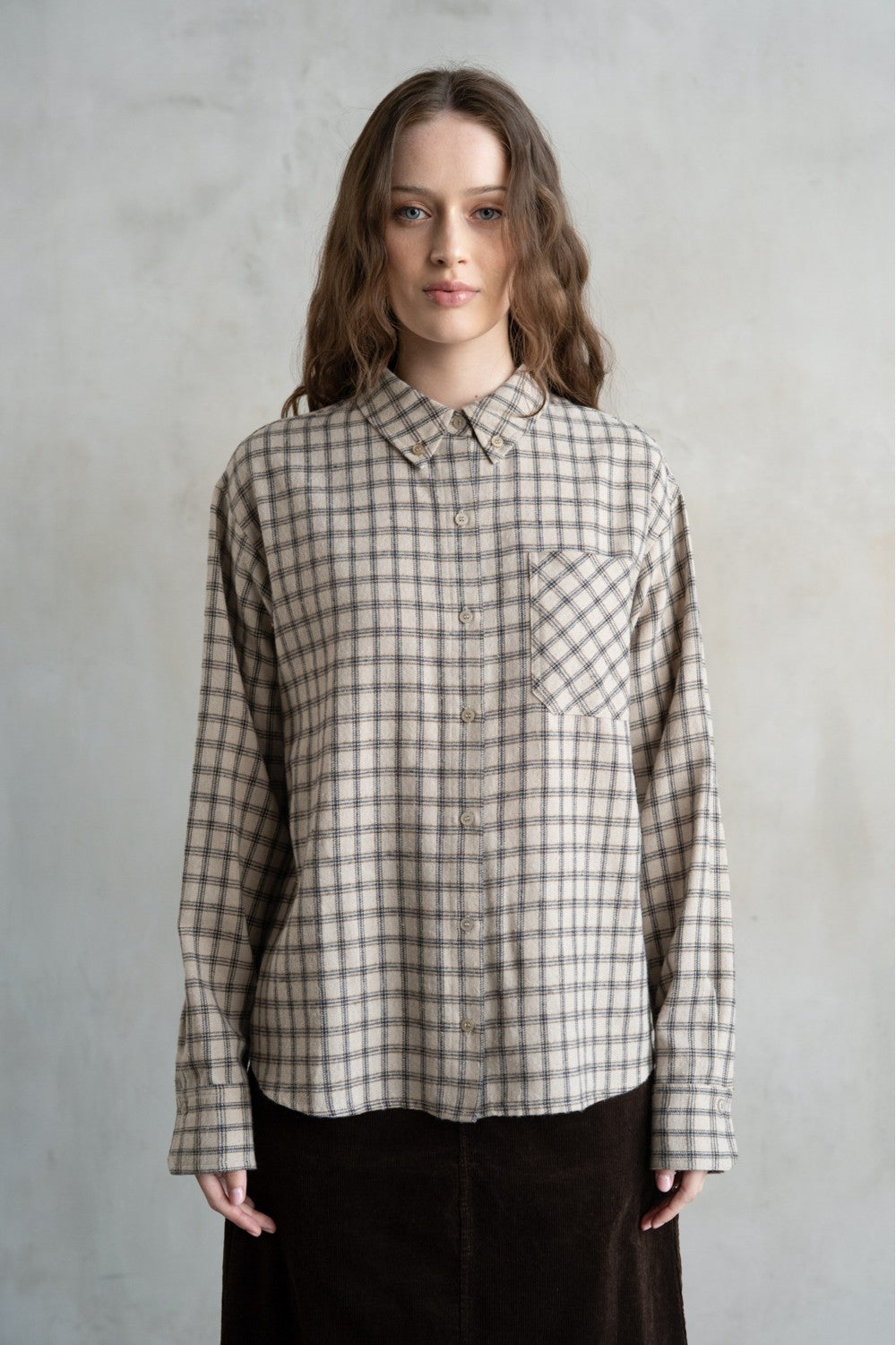 WINDOWPANE POCKET SHIRT