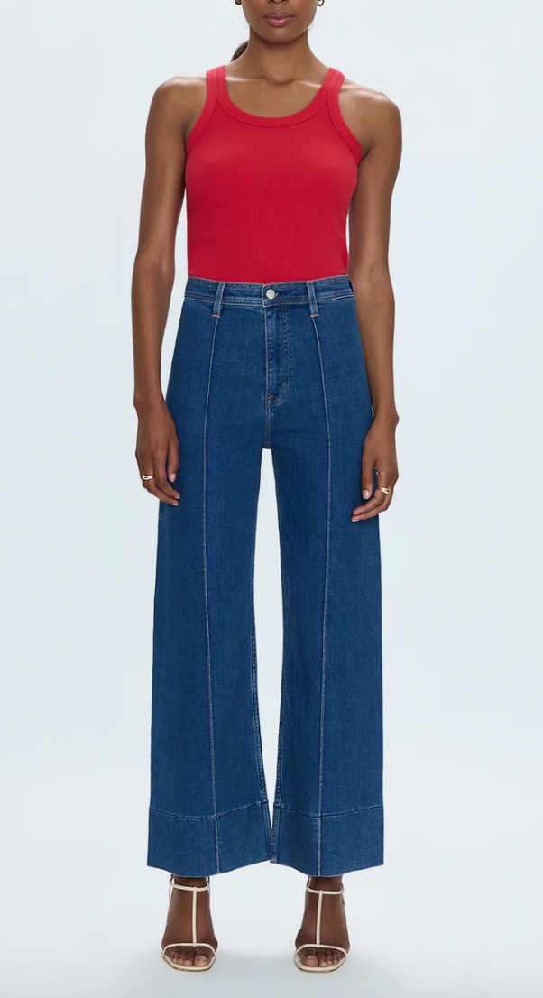 PENNY ANKLE PINTUCK HIGH RISE WIDE LEG