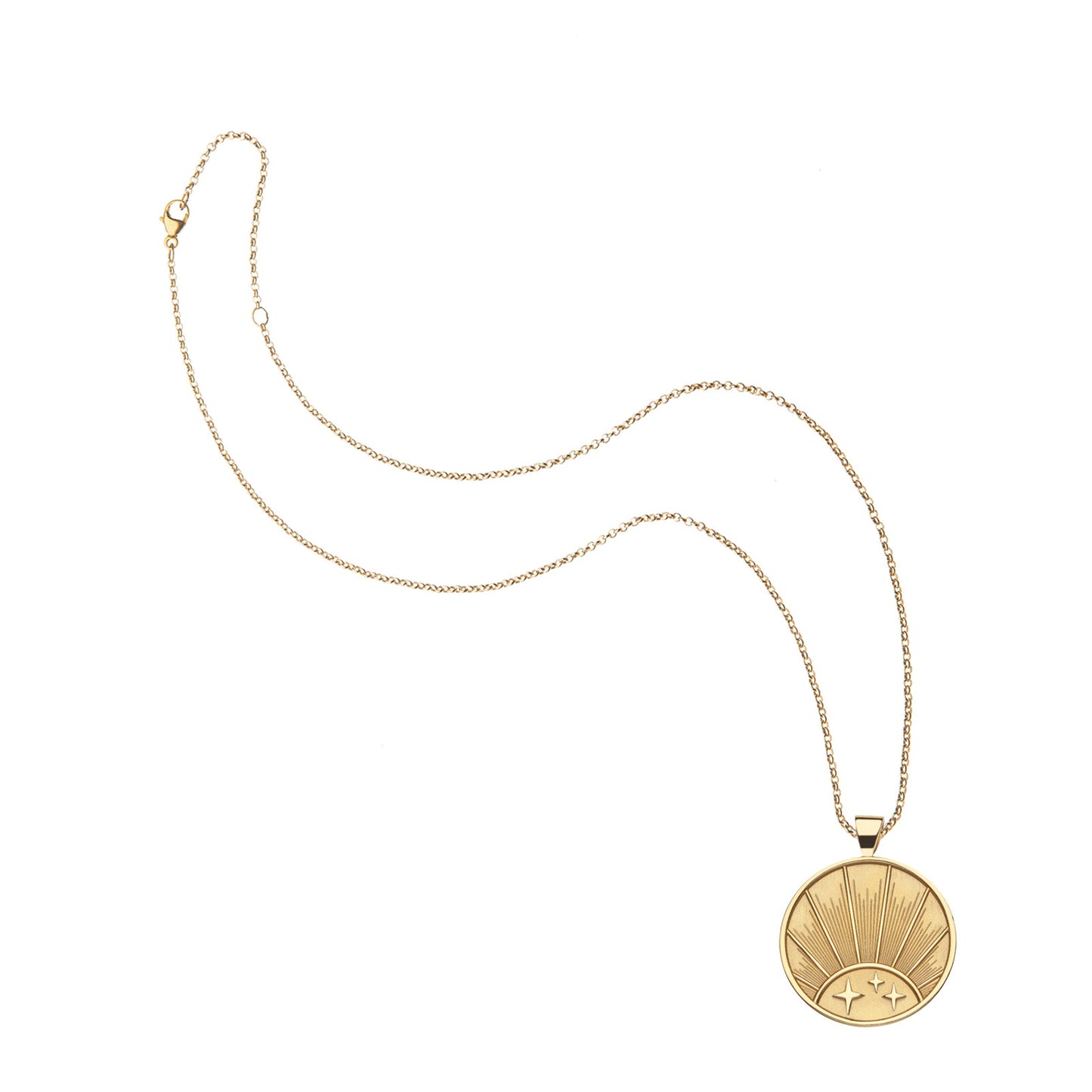 JW ORIGINAL STRONG PENDANT COIN- RISING SUN - ROLO