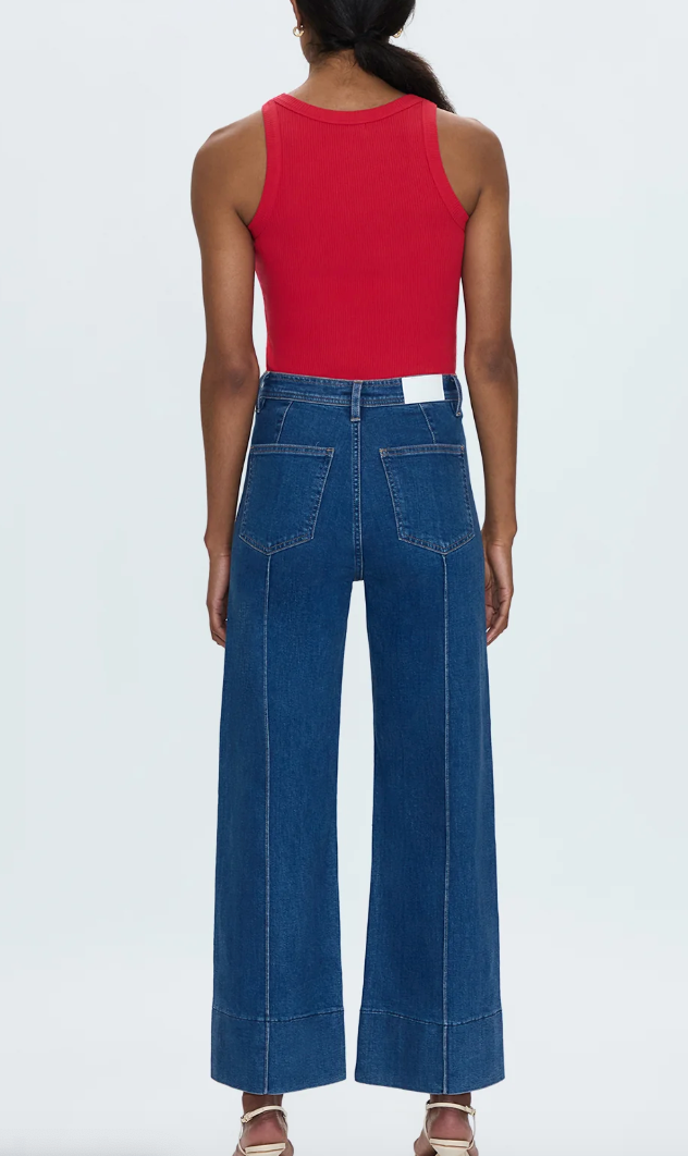 PENNY ANKLE PINTUCK HIGH RISE WIDE LEG