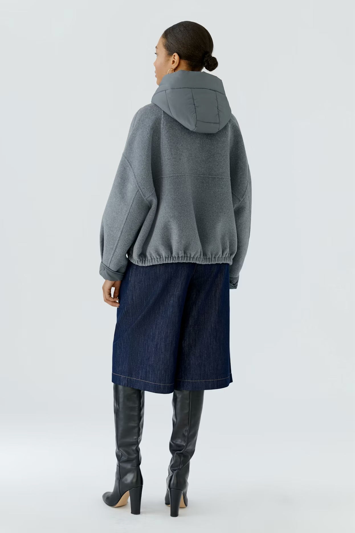 OUI JACKET IN STEEL GREY