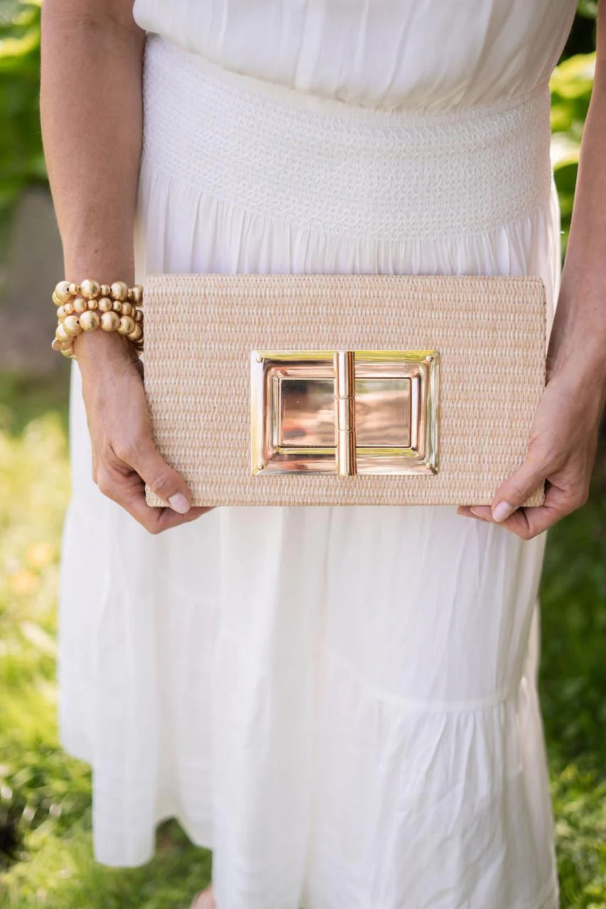 lilian straw bag