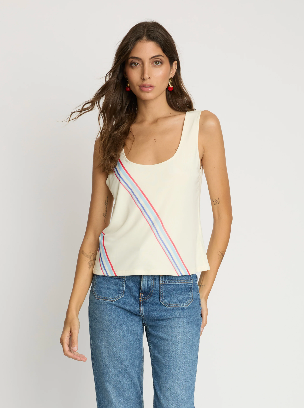 ETTA TOP IN NOVA STRIPE
