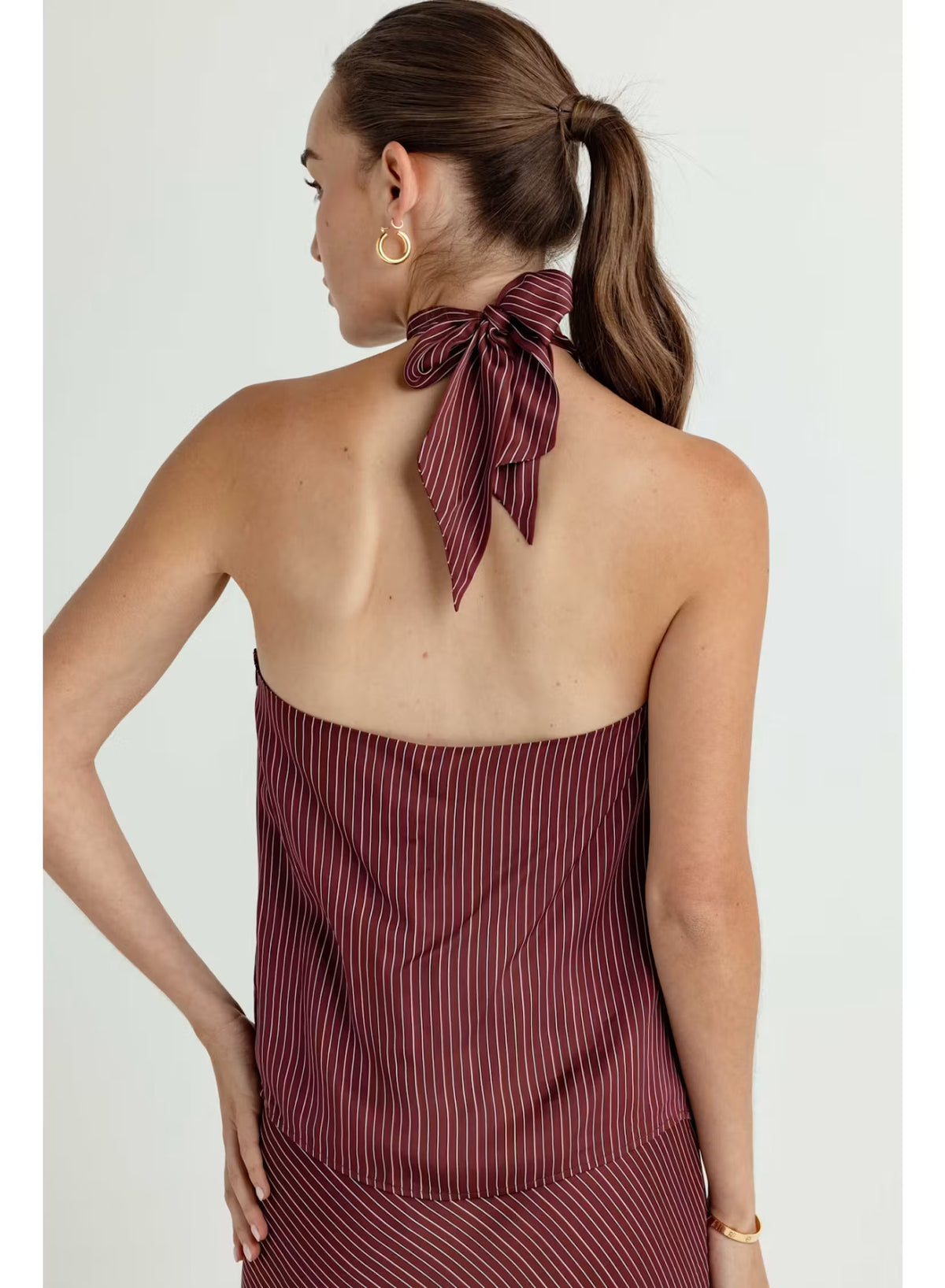 BROWNSTONE STRIPE LEO TOP