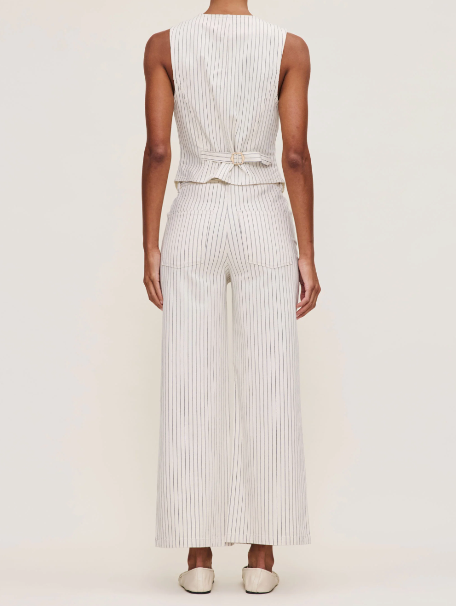HEPBURN WIDE LEG IN SEASHELL STRIPE