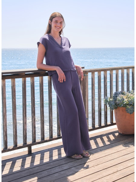 WIDE LEG LOUNGE PANT