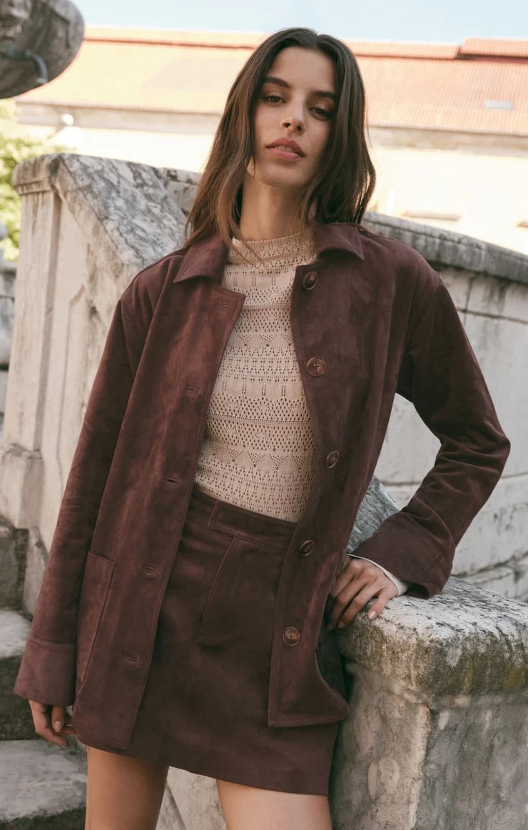 DECKER SUEDE CHORE JACKET