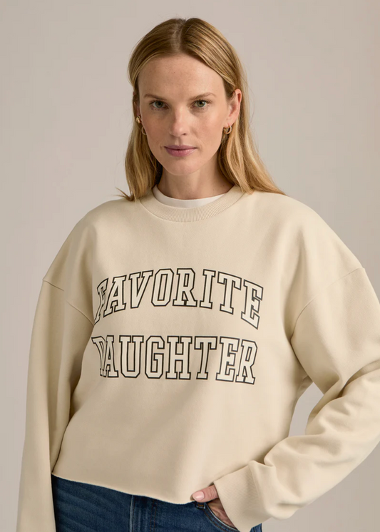 CROPPED COLLEGIATE SWEATSHIRT
