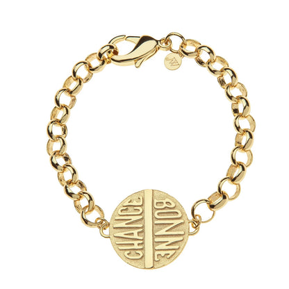 LUCKY BONNE CHANCE DISK BRACELET