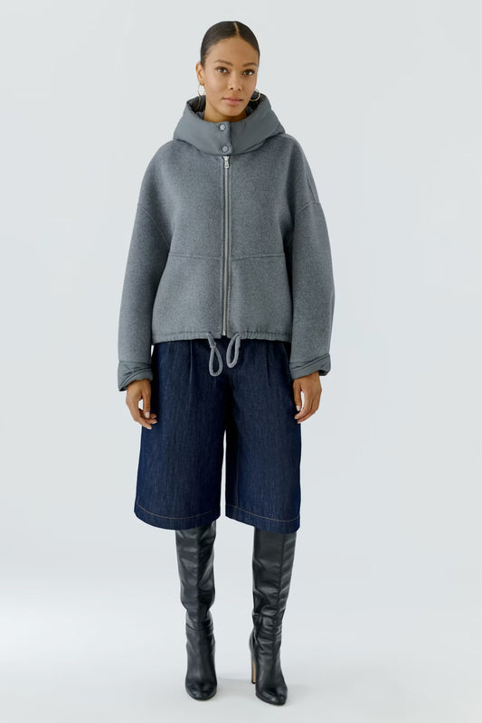 OUI JACKET IN STEEL GREY