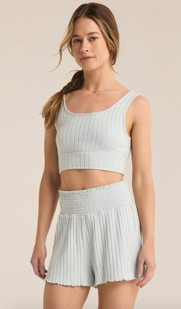 ZOE RIBBED TANK BRA