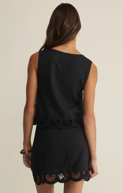 CHARLENE EMBROIDERY TOP