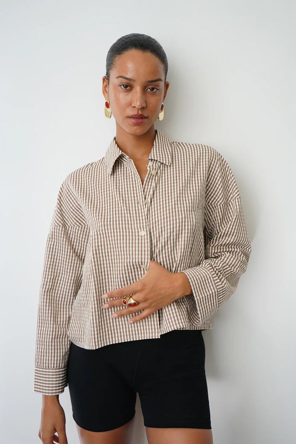 KAYLEIGH CHECK BLOUSE
