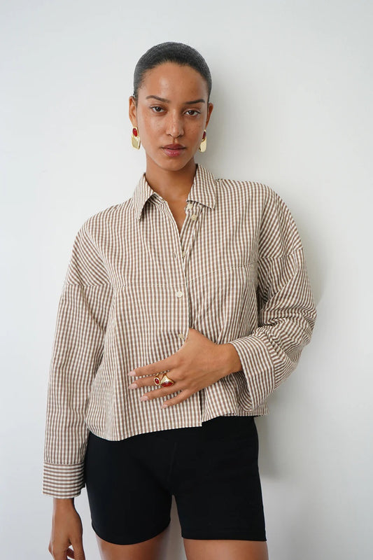 KAYLEIGH CHECK BLOUSE