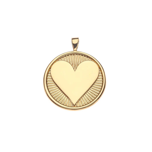JW HEARTS FIND ME LOVE PENDANT - 16" - 18" ROLO CHAIN