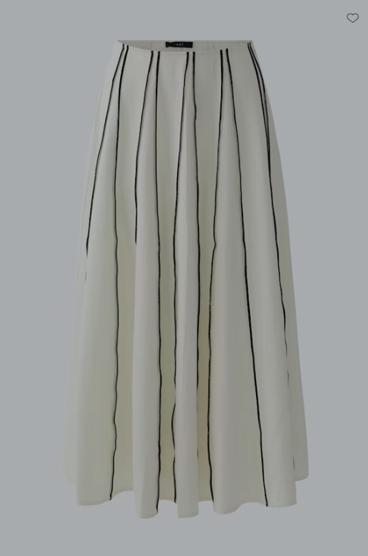 OUI BLACK & WHITE STRIPED SKIRT