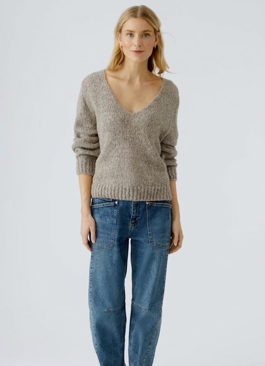 PULLOVER OUI SMOKEY TAUPE