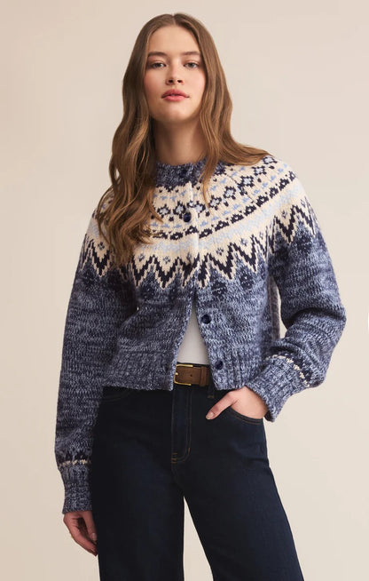 NORTH SEA FAIRISLE CARDIGAN