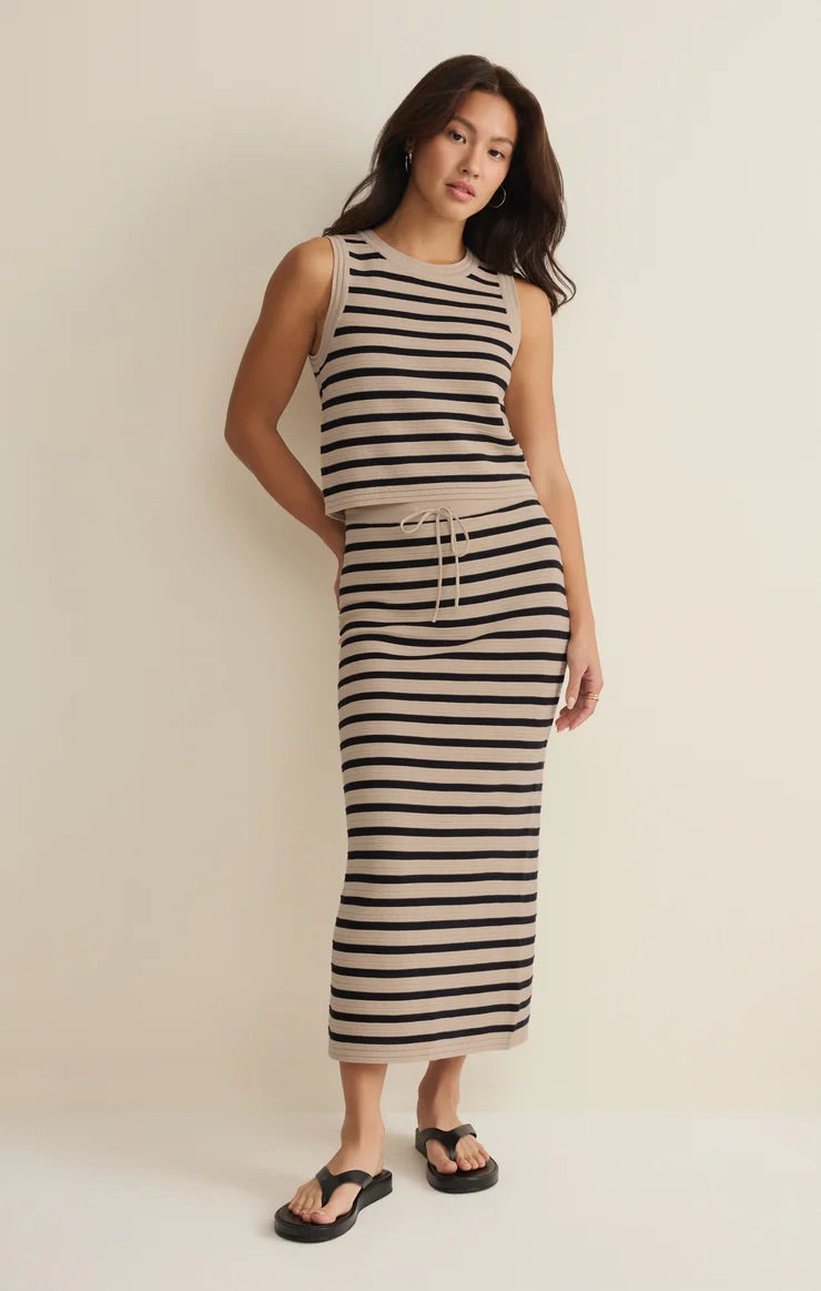 EMORI STRIPED MUSCLE TANK