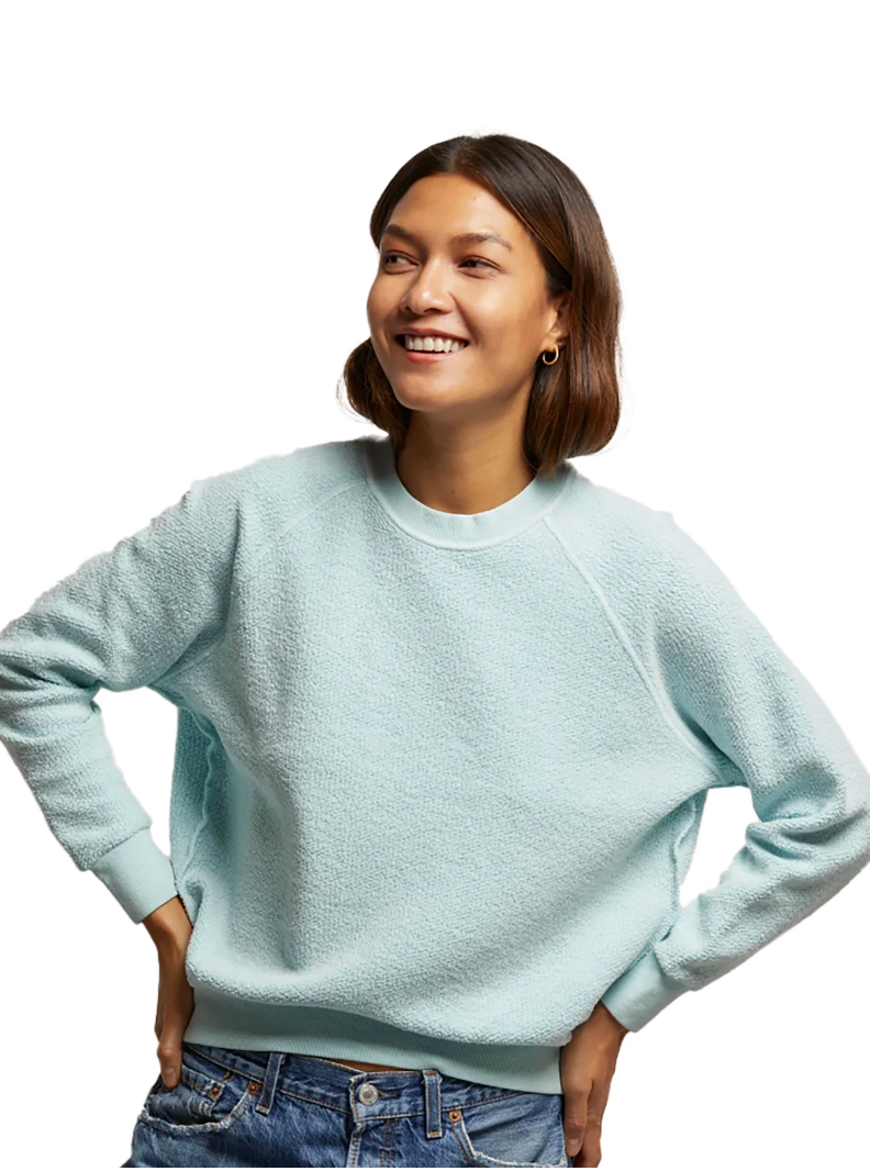 ZIGGY - INSIDE OUT FLEECE L/S SHRUNKETN CREWNECK SWEATSHIRT