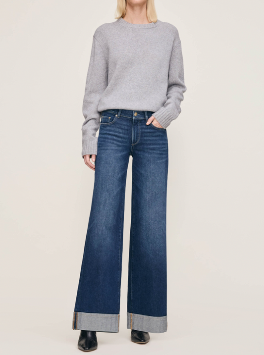 HEPBURN WIDE LEG IN BOARDWALK CUFFED