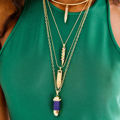 STRONG STONE COLLECTOR SUN RAY PENDANT