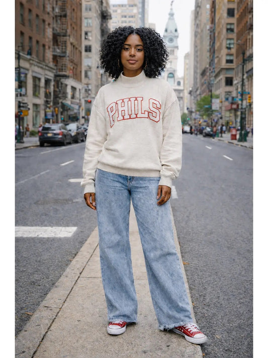 PHILS RED STITCH SWEATSHIRT