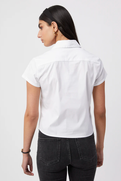 THE BOXY SHORT SLEEVE CROPPED SHIRT