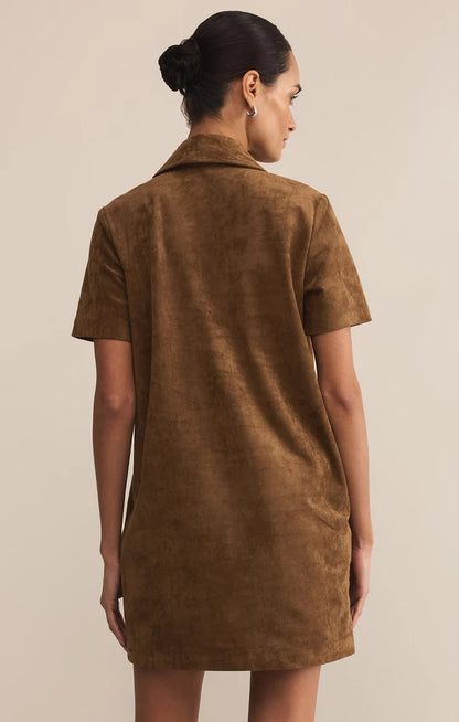 AUTHENTIC SUEDE MINI DRESS