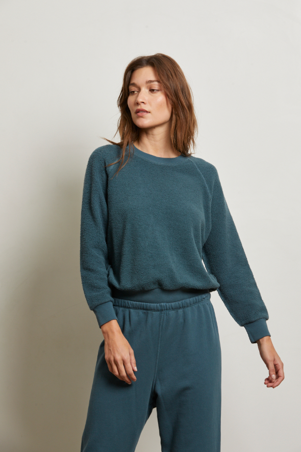 ZIGGY - INSIDE OUT FLEECE L/S SHRUNKETN CREWNECK SWEATSHIRT