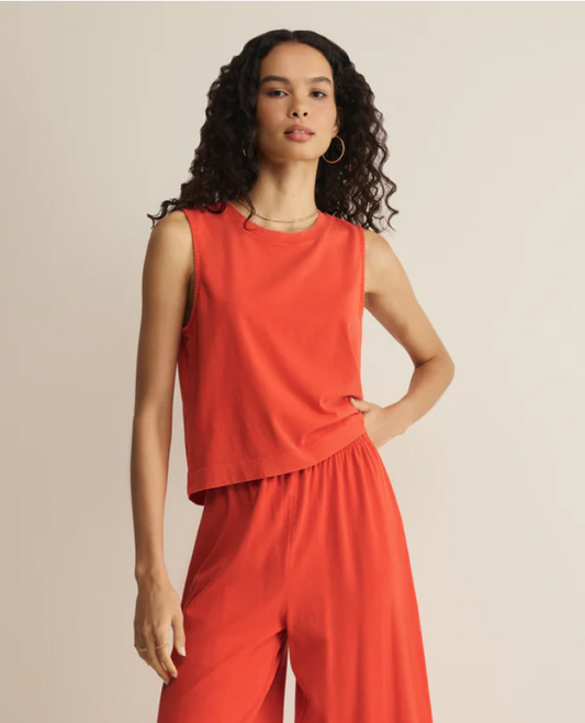 LYCHEE SLOANE JERSEY MUSCLE TANK