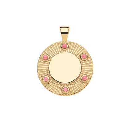 JW FOREVER AROUND THE SUN PENDANT IN PINK CORAL 16-18" CLASSIC