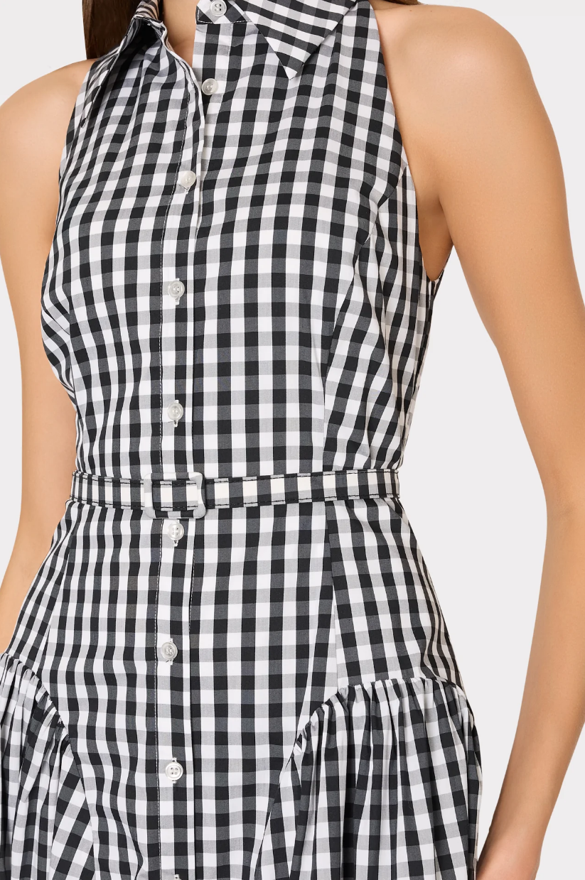 MAXINE GINGHAM MIDI DRESS