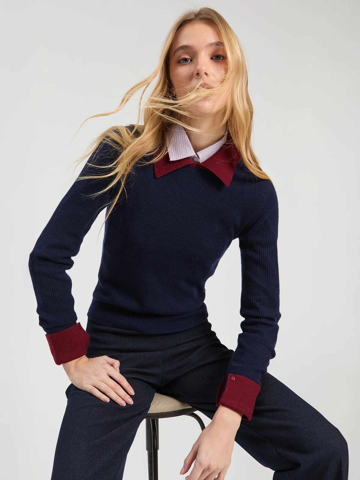TOP WITH COLLAR VILAGALLO