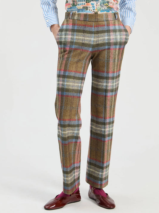 PLAID TROUSER