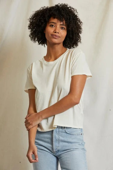 HARLEY COTTON SHORT SLEEVE BOXY CREW TEE