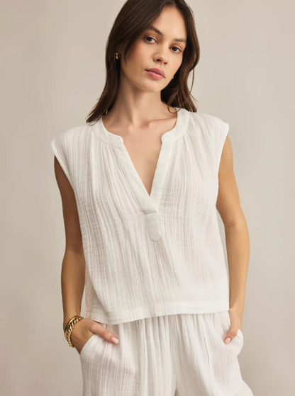 CLIFFSIDE V NECK AIRY TOP